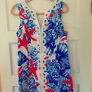 Lilly Pulitzer Shift Dress! Perfect for Memorial Day or 4th of July!